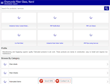 Tablet Screenshot of chamundafiberglass.com
